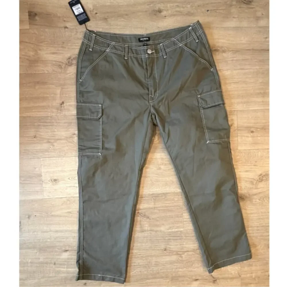 True Religion Cargo Pants Men's 40 Olive Green Kalamata NWT Utility MSRP $159